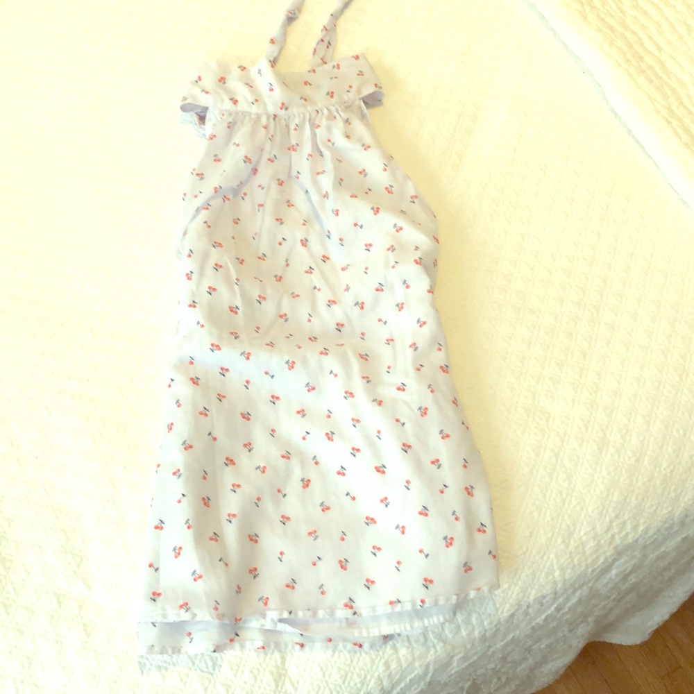 Sleeveless cherry print top